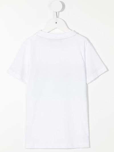 Shop Aigner Teen Logo-print Short-sleeved T-shirt In White