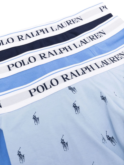 Shop Polo Ralph Lauren Polo Pony Waistband Boxers In Blue