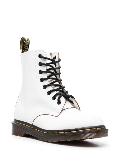 Dr. Martens Unisex 1460 Smooth 8 Eye Boots In White