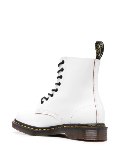 Dr. Martens Unisex 1460 Smooth 8 Eye Boots In White
