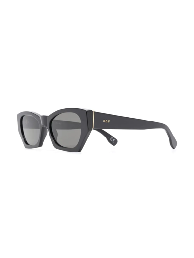 Shop Retrosuperfuture Amata Rectangular-frame Sunglasses In Black