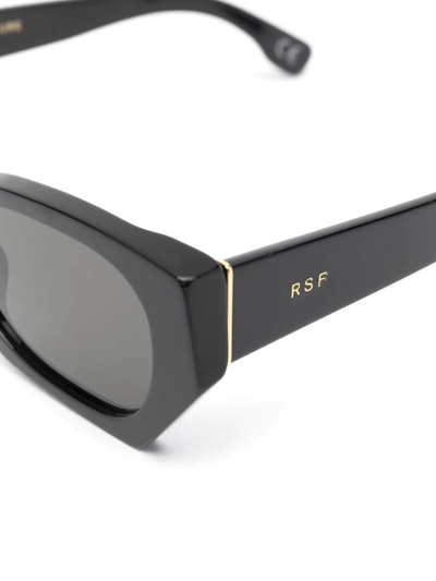 Shop Retrosuperfuture Amata Rectangular-frame Sunglasses In Black
