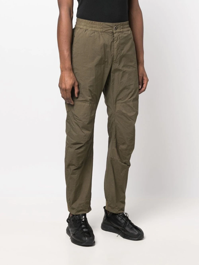 Shop Ten C Tapered-leg Trousers In Green