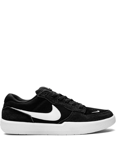 Shop Nike Sb Force 58 Low-top Sneakers In Black