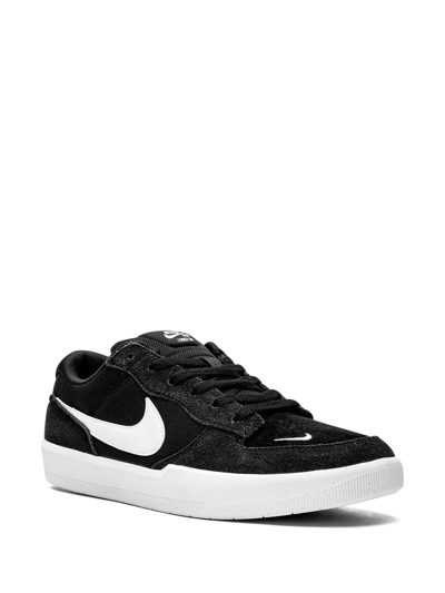 Shop Nike Sb Force 58 Low-top Sneakers In Black