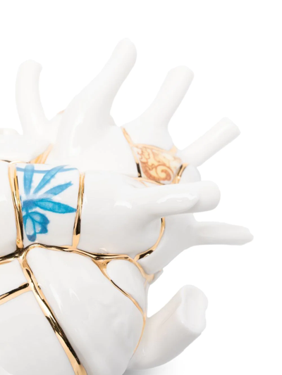 Seletti Love In Bloom Kintsugi Vases Multicolor In White