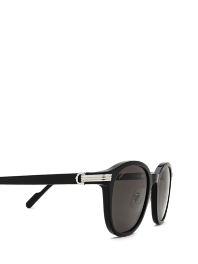 Shop Cartier Ct0302s Black Sunglasses