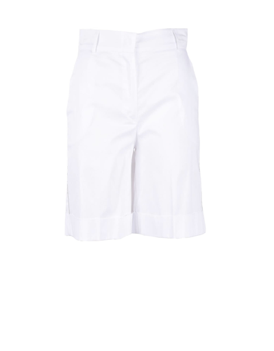 Shop D-exterior Womens White Bermuda Shorts