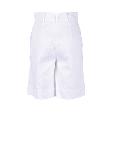 Shop D-exterior Womens White Bermuda Shorts