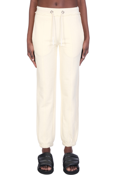 Shop Helmut Lang Pants In Beige Cotton