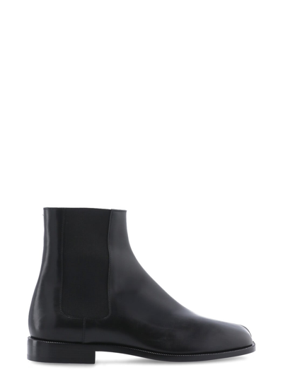 Shop Maison Margiela Tabi Chelsea Boot In Black