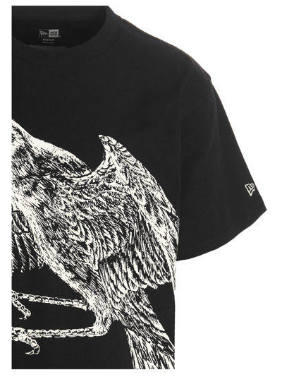 Shop Yohji Yamamoto Wide Logo T-shirt In Black