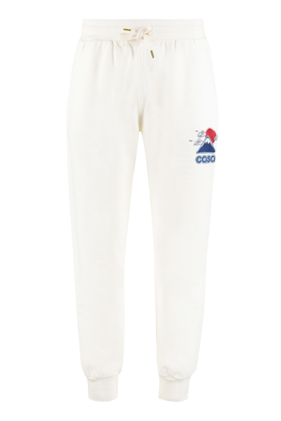 Shop Casablanca Cotton Track-pants In White