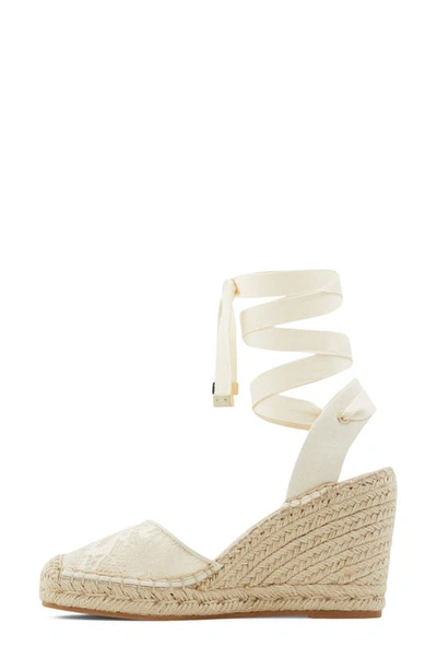 Shop Aldo Efemina Espadrille Platform Wedge Sandal In White