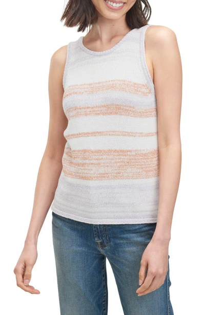 Shop Splendid Cassie Cotton Blend Sweater Tank In Twilight Stripe