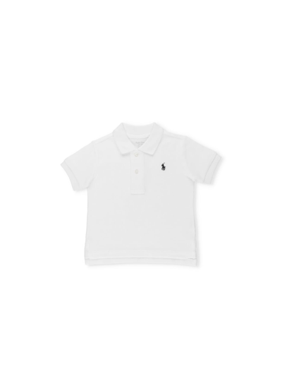 Shop Ralph Lauren Two Buttons Polo Shirt In White