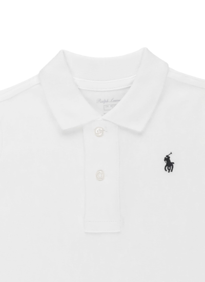Shop Ralph Lauren Two Buttons Polo Shirt In White