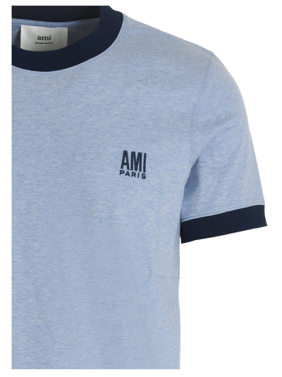 Shop Ami Alexandre Mattiussi T-shirt In Azzurro