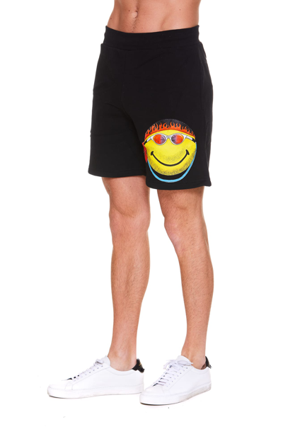 Shop Market Dont Happy Be Worry Shorts In Black