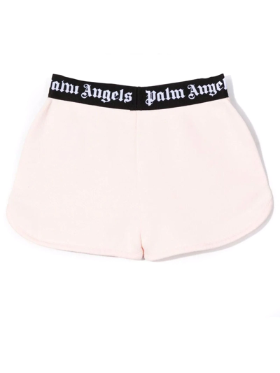 Shop Palm Angels Pink Cotton Shorts In Rosa