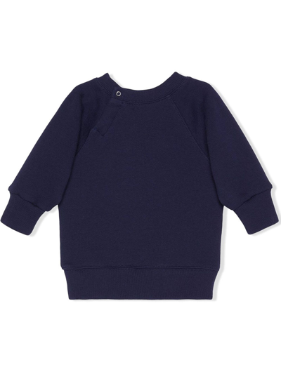 Shop Gucci Blu Cotton Sweatshirt