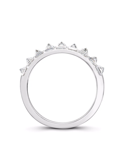 Shop Pragnell Platinum Rockchic Diamond Eternity Ring In Silber