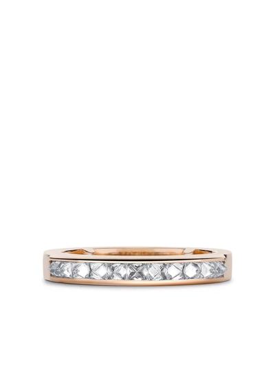 Shop Pragnell 18kt Rose Gold Rockchic Diamond Ring In Pink