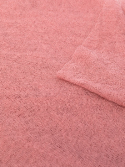 Shop Botto Giuseppe Cashmere Knit Scarf In Rosa