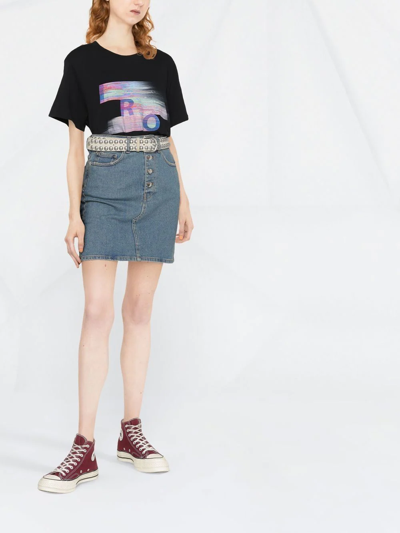 Iro Graphic Logo-print T-shirt In Schwarz