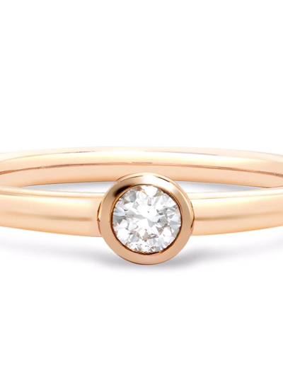 Shop Pragnell 18kt Rose Gold Sundance Diamond Ring In Pink