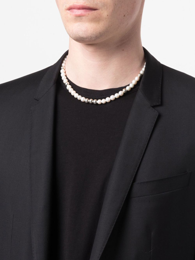 Emanuele Bicocchi Freshwater Pearl Sterling-silver Necklace In White