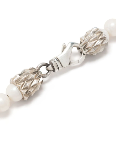 Shop Emanuele Bicocchi Freshwater Pearl Necklace In White