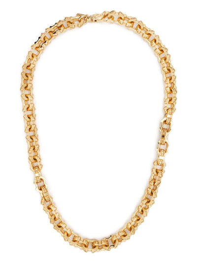 Shop Emanuele Bicocchi Gold Plated Spike Chain Necklace