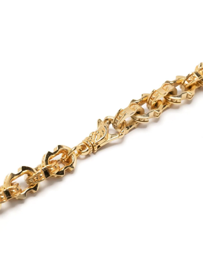 Emanuele Bicocchi Gold Plated Spike Chain Necklace In Gold