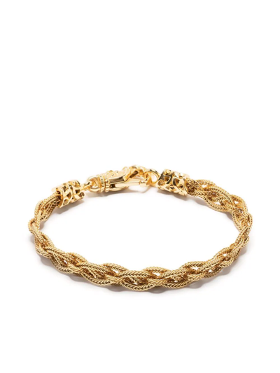 Emanuele Bicocchi 925 Silver Gold-coloured Chain Bracelet In Gold