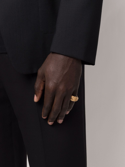 Emanuele Bicocchi Gold Plated Serpent Ring In Gold