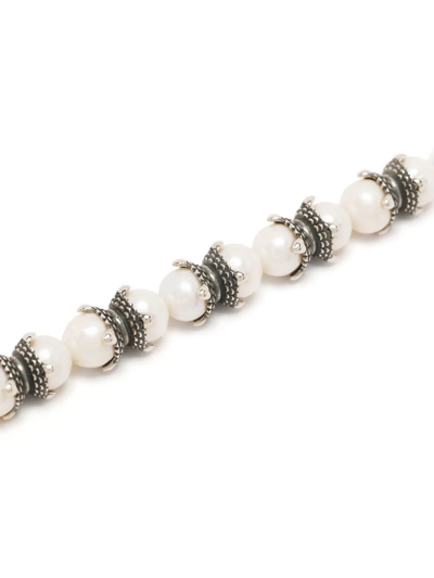 Shop Emanuele Bicocchi Large Freshwater Pearl Bracelet In White