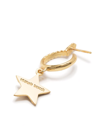Shop Emanuele Bicocchi Gold-plated Star Earring