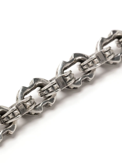 Emanuele Bicocchi Spiked-link Chain Bracelet In Silber