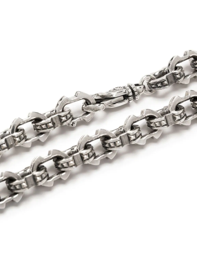 Emanuele Bicocchi Spiked-link Chain Necklace In Silber
