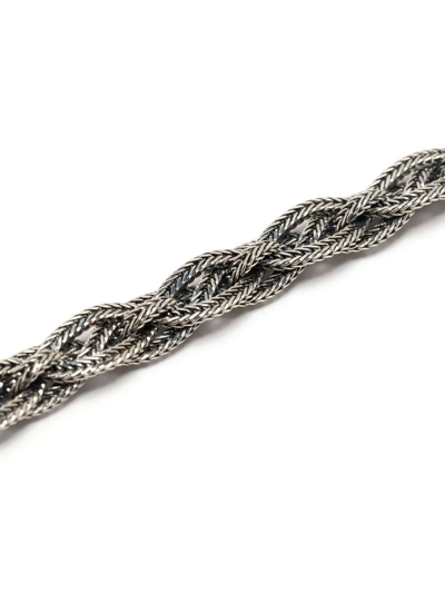 Emanuele Bicocchi Celtic-braid Bracelet In Silber
