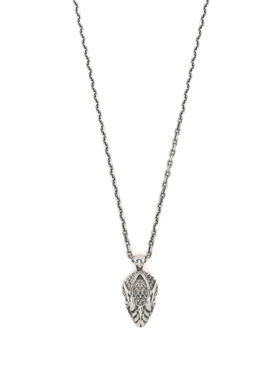 Shop Emanuele Bicocchi Serpent-pendant Necklace In Silber