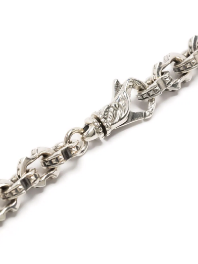 Emanuele Bicocchi Spiked Chain-link Necklace In Silber