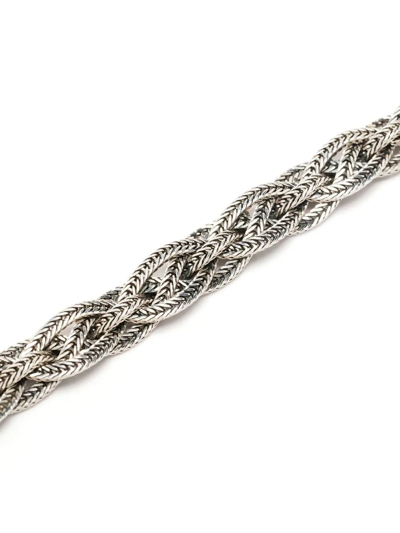 Shop Emanuele Bicocchi Celtic-braid Bracelet In Silver