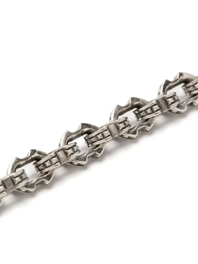Emanuele Bicocchi Spiked-link Chain Bracelet In Silber
