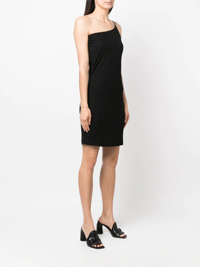 Shop Dsquared2 Off-shoulder Knee-length Dress In Schwarz