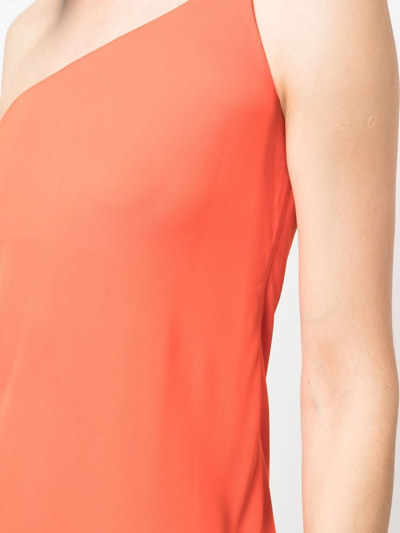 Shop Dsquared2 Off-shoulder Knee-length Dress In Orange