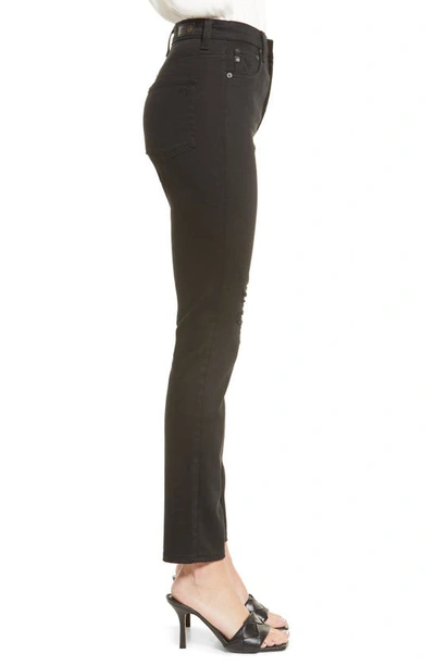 Ag Alexxis High Waist Straight Leg Jeans In Blackboard
