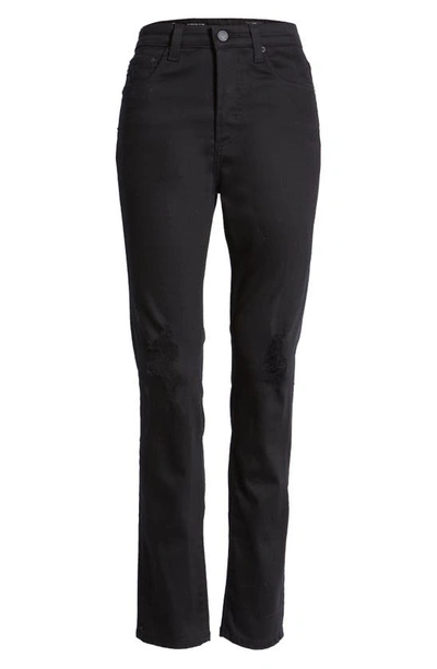 Ag Alexxis High Waist Straight Leg Jeans In Blackboard