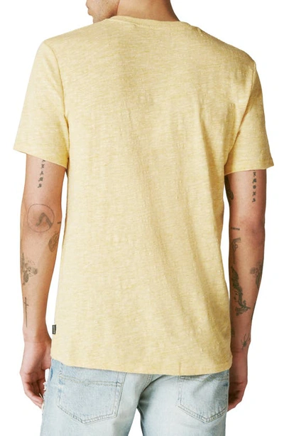 Shop Lucky Brand Short Sleeve Henley T-shirt In Mineral Yellow